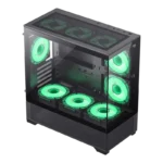 GameMax Vista Mid-Tower Micro-ATX Case (Without Fans) - Black - Image 3