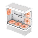 GameMax Vista Mid-Tower Micro-ATX Case (Without Fans) - White - Image 3