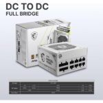 MSI MAG A850GL PCIE5 WHITE - 850W 80 PLUS Gold Fully Modular PCIe 5.0 & ATX 3.1 Ready ATX Power Supply - Image 3