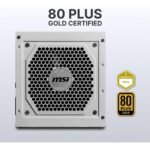 MSI MAG A850GL PCIE5 WHITE - 850W 80 PLUS Gold Fully Modular PCIe 5.0 & ATX 3.1 Ready ATX Power Supply - Image 4