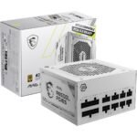 MSI MAG A850GL PCIE5 WHITE - 850W 80 PLUS Gold Fully Modular PCIe 5.0 & ATX 3.1 Ready ATX Power Supply