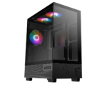 MSI PAG Pano M110A Mid-Tower Micro-ATX Case with 3 Auto-RGB Fans - Black - Image 2