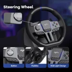 PXN V9 Gen2 Universal USB Racing Wheel with Shifter and Pedals - Image 5