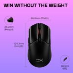 HyperX Pulsefire Haste 2 Ultra-lightweight Wireless Gaming Mouse - Black - Image 3