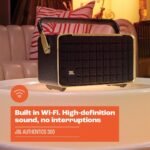 JBL Authentics 300 - Retro Style Wireless Bluetooth/WiFi Home Speaker, Built in Battery (4800mAh), Music Streaming Services via Built-in Wi-Fi, Built in Alexa and Google Assistant - Image 4