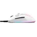 SteelSeries Aerox 3 Onyx Wired Ultra Lightweight Super-Fast Mouse with AquaBarrier - Snow - Image 2