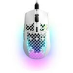 SteelSeries Aerox 3 Onyx Wired Ultra Lightweight Super-Fast Mouse with AquaBarrier - Snow