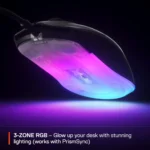 SteelSeries Rival 3 Gen 2 RGB Wired Gaming Mouse - Black - Image 4