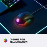 SteelSeries Rival 3 Wired Gaming Mouse with TrueMove Sensor and Prism Lighting - Image 4
