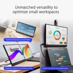 Asus ZenScreen MB166CR Portable USB Monitor - 16 inch (15.6 inch Viewable), Full HD, IPS, USB Type-C, Flicker Free, Blue Light Filter, Anti-Glare Surface, 360° Kickstand - Image 5