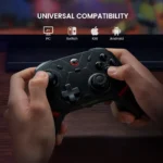 GameSir Cyclone 2 Wireless Controller - 1000Hz Polling Rate, TMR Joysticks, Hall/Micro 2-in-1 Triggers for PC/Switch/Switch 2/Android/iOS, PC Gaming Controller with Charging Dock - Shadow Black - Image 8