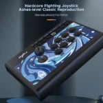 PXN 008 Gaming Arcade Stick (Plug & Play) Multi-Platform Game Fighting Classic Joystick Video Game Controller with Blue Switch Mechanical Buttons, 3.5mm Audio Jack for Nintendo Switch, PC, PS3, PS4, Xbox Gaming Console - Image 2