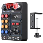 PXN CB1 Racing Button Box PC USB Simulation Racing Instrument Center Control Button Box Multi-function 30 Programmable Buttons for PC, Adjustable RGB Lighting, For Truck ETS2 Hub Sim racing
