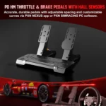 PXN V10 Ultra Direct Drive Racing Wheel, Gaming Steering Wheel - 3.2Nm Force Feedback Steering Wheel for PC/Xbox/ PS4, 270mm Leather Wheel with 4 Paddle Shifters, Adjustable Pedals - Image 5