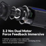 PXN V99 PC Racing Wheel, Real Force Feedback Steering Wheel with Pedals and Shifter, Detachable 270/900 Degree Race Steering Wheel Simulator for PC, Xbox One, Xbox Series X/S, PS4 - Image 2