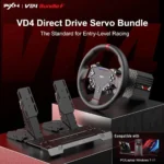 PXN VD4 Bundle – PC Sim Racing Setup with 4Nm Direct Drive Servo Motor Base, 11-Inch W AS Racing Wheel & PD HM Brake & Throttle Pedals – Force Feedback Steering Wheel for PC - Image 2