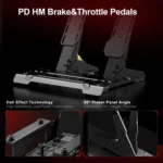 PXN VD6 Bundle - PC Steering Wheel and Pedals – 6 Nm Direct Drive Servo Motor Base, W AS Racing Wheel, Hall Effect 2-Pedal Set, and Table Clamp – Professional Sim Racing Setup - Image 3