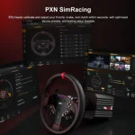 PXN VD6 Bundle - PC Steering Wheel and Pedals – 6 Nm Direct Drive Servo Motor Base, W AS Racing Wheel, Hall Effect 2-Pedal Set, and Table Clamp – Professional Sim Racing Setup - Image 8