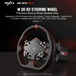 PXN W DS R2 Gaming Racing Wheel – Quick Release, 4 Paddle Shifters, Dynamic RGB Rev Lights, Microfiber Leather Grip, 11.8-Inch PC Steering Wheel, Compatible with VD4 / VD6 / VD10 Direct Drive Bases - Image 2
