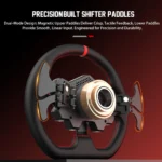 PXN W DS R2 Gaming Racing Wheel – Quick Release, 4 Paddle Shifters, Dynamic RGB Rev Lights, Microfiber Leather Grip, 11.8-Inch PC Steering Wheel, Compatible with VD4 / VD6 / VD10 Direct Drive Bases - Image 3