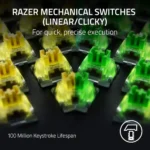 Razer BlackWidow V4 Pro Wired Mechanical Gaming Keyboard - Green Switches Tactile & Clicky, Doubleshot ABS Keycaps, Command Dial, Chroma RGB, Magnetic Wrist Rest, Snap Tap - Image 2