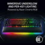 Razer BlackWidow V4 Pro Wired Mechanical Gaming Keyboard - Green Switches Tactile & Clicky, Doubleshot ABS Keycaps, Command Dial, Chroma RGB, Magnetic Wrist Rest, Snap Tap - Image 6