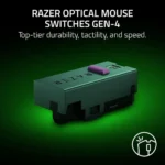 Razer DeathAdder V4 Pro Wireless Gaming Mouse — Ultra-Lightweight 56g, 45K DPI Optical Sensor and Scroll Wheel, 8000Hz HyperPolling, Up to 150 Hr Battery, USB-C Charging, for PC, Laptop — Black - Image 6