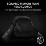 Razer Iskur V2 NewGen Gaming Chair, HyperFlex Lumbar Support System, Gen-2 EPU Leather With CoolTouch Technology, Cold-Cured Foam, 4D Adjustable Armrests - Black - Image 4