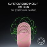 Razer Seiren V3 Mini USB Microphone: Condenser Mic, Supercardioid Pickup Pattern, Tap-to-Mute Sensor with LED Indicator, Shock Absorber, Ultra Compact, PC, Discord, OBS Studio, XSplit - Quartz - Image 6